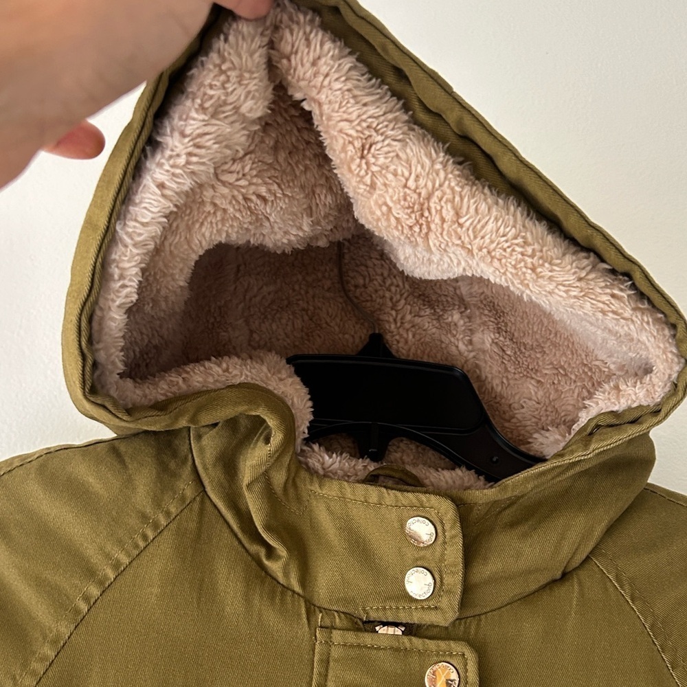 Olive Hooded Parka Jacket - Picture 12 of 12